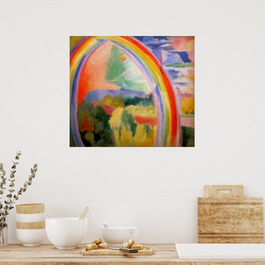 De regenboog van Robert Delaunay Poster (Keuken)
