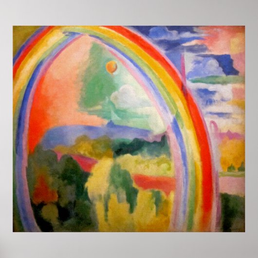 De regenboog van Robert Delaunay Poster (Voorkant)