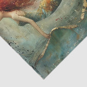 DE REGENBOOG ZEEMEERMIN SCHILDERIJ DECOUPAGE TISSUEPAPIER (Detail)