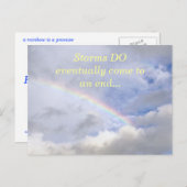 DE REGENBOOGBELOFTE / STORMEN EINDIGEN (FOTO) BRIEFKAART (Voorkant / Achterkant)