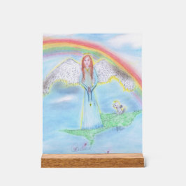 De regenboogbrug acryl bord