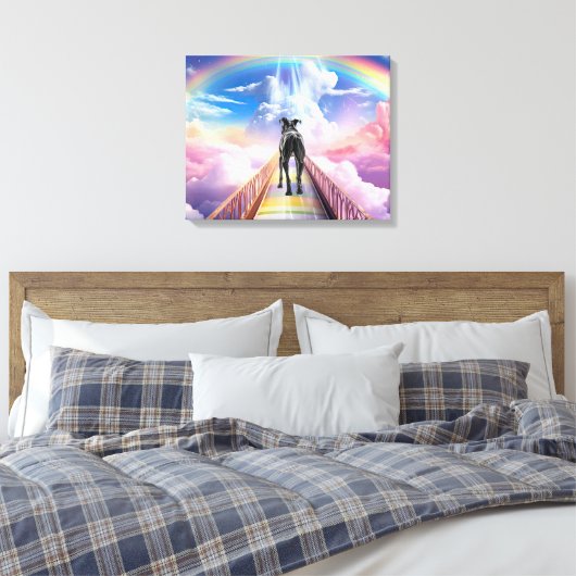 "De Regenboogbrug" Canvas Afdruk (Insitu (Slaapkamer))