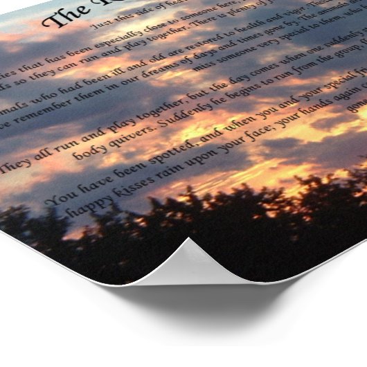 De regenboogbrug poster (Hoek)