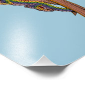 De regenboogdraak uitrusten foto afdruk (Hoek)