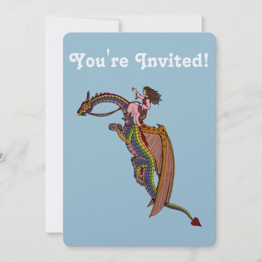 De regenboogdraak uitrusten kaart (Voorkant)