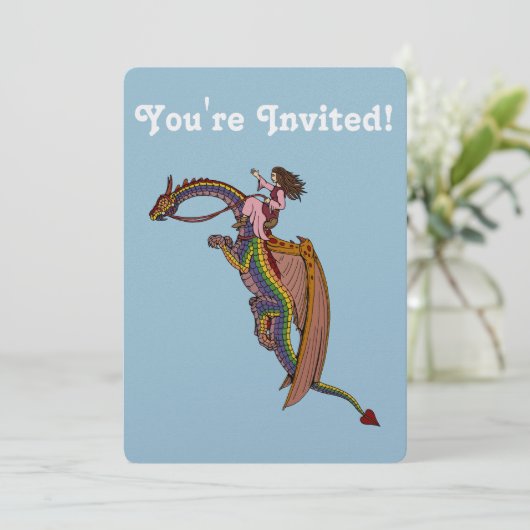 De regenboogdraak uitrusten kaart (Staand voorkant)