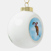 De regenboogdraak uitrusten keramische bal ornament (Links)