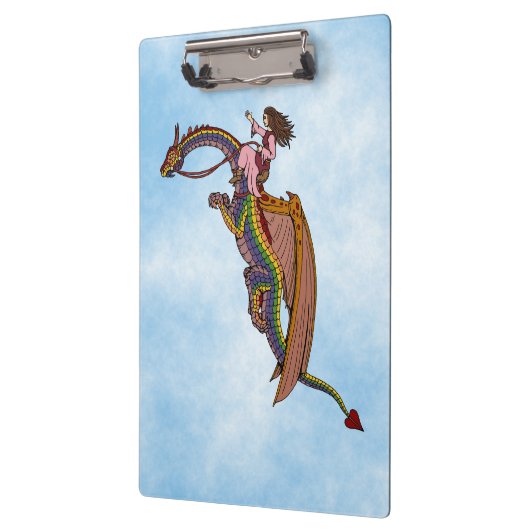 De regenboogdraak uitrusten klembord (Links)