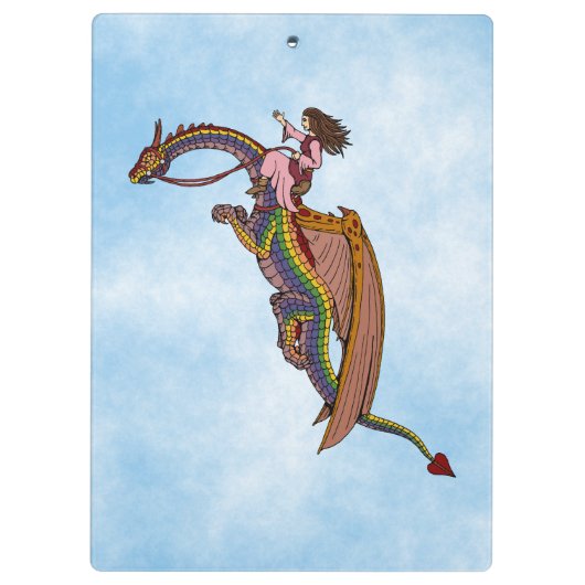 De regenboogdraak uitrusten klembord (Achterkant)