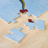 De regenboogdraak uitrusten legpuzzel (Zijkant)