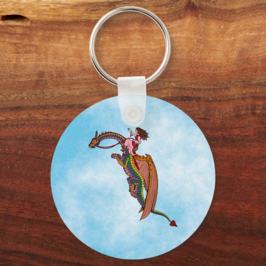 De regenboogdraak uitrusten sleutelhanger (Voorkant)