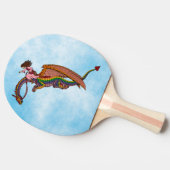 De regenboogdraak uitrusten tafeltennisbatje (Zijkant)