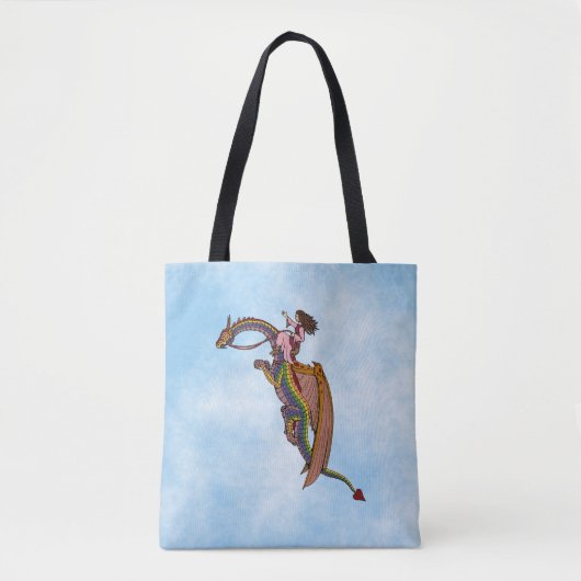 De regenboogdraak uitrusten tote bag (Voorkant)