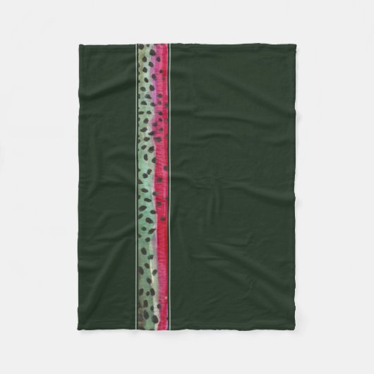 De regenboogforel van de huid fleece deken (Voorkant)