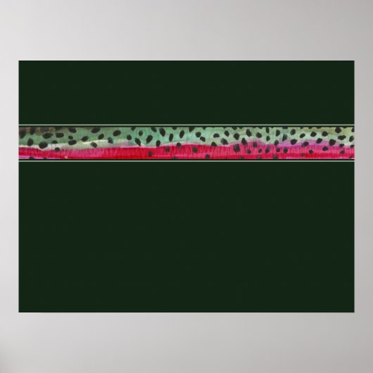 De regenboogforel van de huid poster (Voorkant)