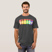 De regenboogkoppen van de Moderne T-shirt (Voorkant volledig)
