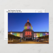 De regenbooglichten van het Stadhuis van San Briefkaart (Voorkant / Achterkant)