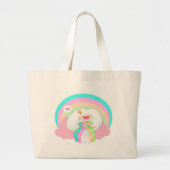 De regenboogprinses grote tote bag (Voorkant)