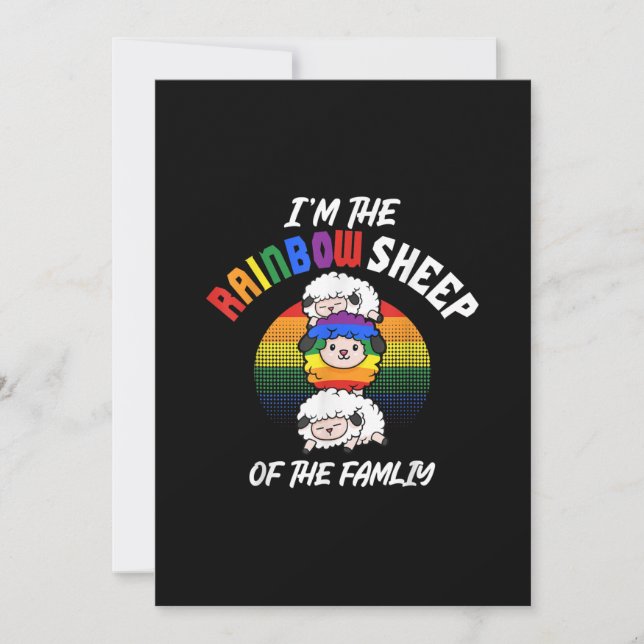 De regenboogschaap van het beroemde Cadeau (Voorkant)