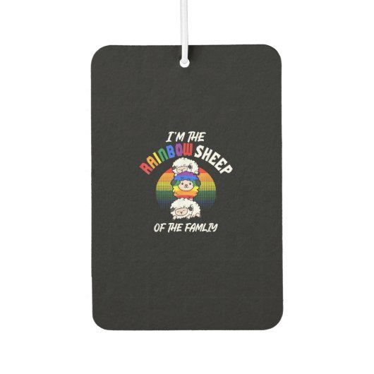 De regenboogschaap van het beroemde Cadeau Luchtverfrisser (Voorkant)