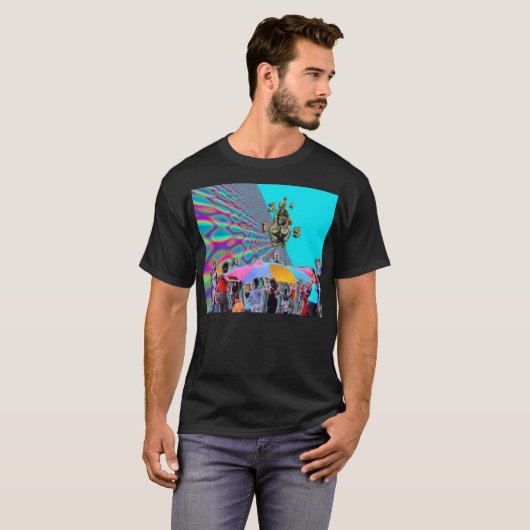 De regenboogtrampoline T-Shirt (Voorkant volledig)