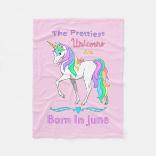 De  regenboogunders worden geboren in juni fleece deken