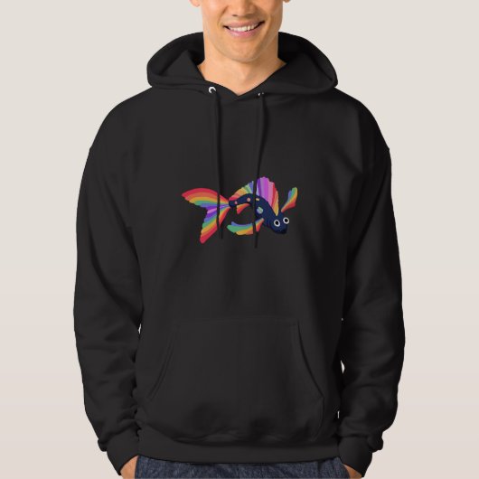 De regenboogvis hoodie (Voorkant)