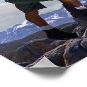 De regenboogvlag verhogen poster (Hoek)