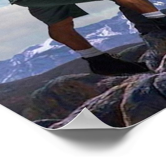 De regenboogvlag verhogen poster (Hoek)