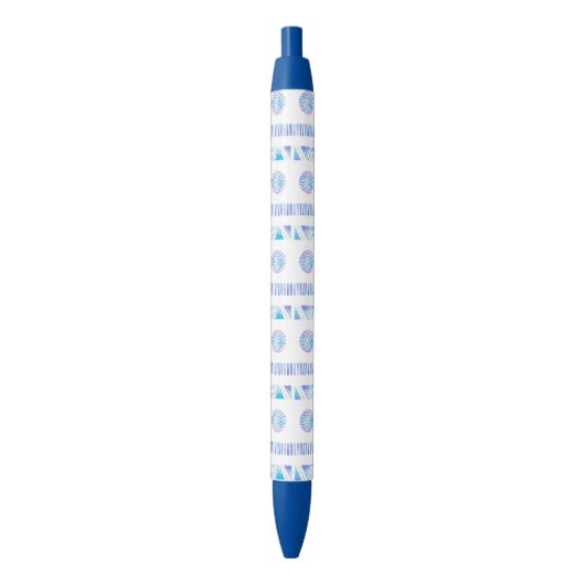 De Regendruppels van het kristal Blauwe Inkt Pen (Voorkant Verticaal)