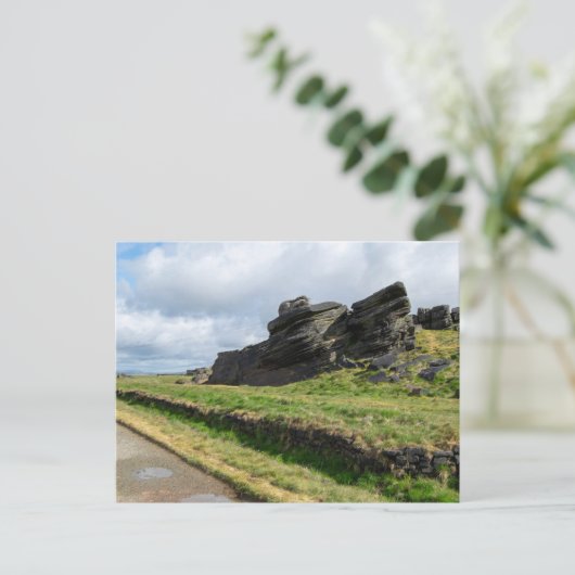 De regensteen, Blackstone Edge Briefkaart (Staand voorkant)