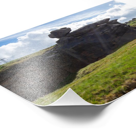 De regensteen, Blackstone Edge Foto Afdruk (Hoek)