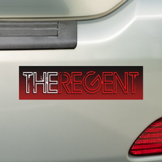 De Regent bumper sticker (Op auto)