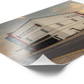 De Regent Cinema, Redcar Foto Afdruk (Hoek)