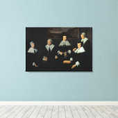 De Regentessen van het Oude Almhouse van de Mannen Canvas Afdruk (Insitu (Houten vloer))