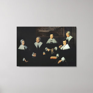 De Regentessen van het Oude Almhouse van de Mannen Canvas Afdruk