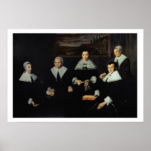 De Regentessen van het Oude Almhouse van de Mannen Poster (Voorkant)