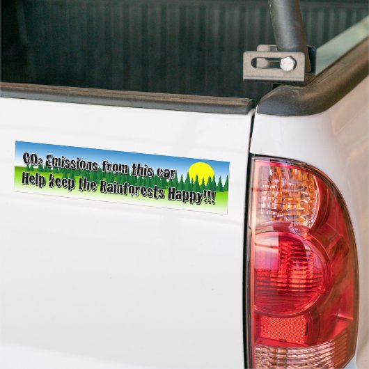 De regenwouden redden bumpersticker (Op Truck)