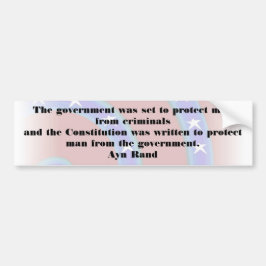 De regering had de man Bumper moeten beschermen Bumpersticker