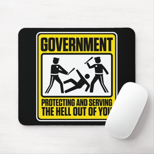 De Regeringswaarschuwing Muismat (Met muis)