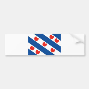 De regio Frisia Friesland vlag nederland Bumpersticker