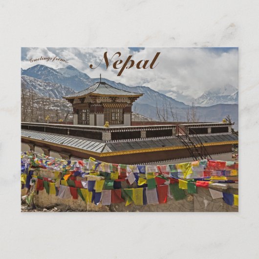 De regio Muktinath Annapurna in Nepal Briefkaart (Voorkant)