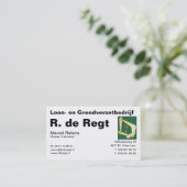 DE Regt Visitekaartje (Staand voorkant)