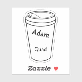 De Regulieren van Amanda Lexie Adam Coffee Sticker