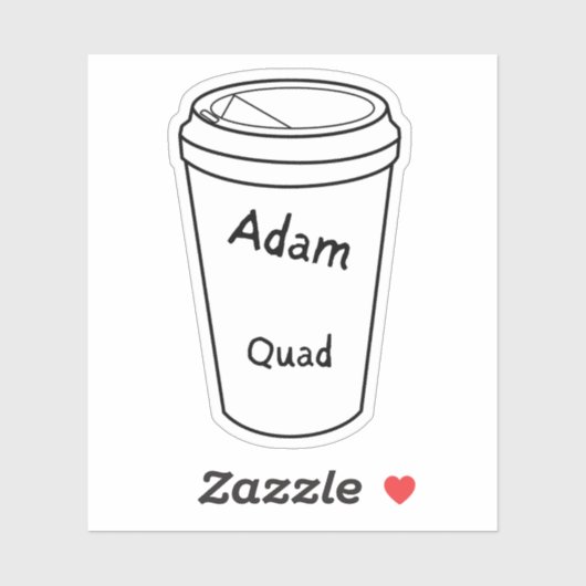 De Regulieren van Amanda Lexie Adam Coffee Sticker (Vel)