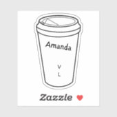 De Regulieren van Amanda Lexie Amanda Coffee Stick Sticker (Vel)