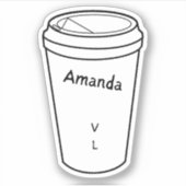 De Regulieren van Amanda Lexie Amanda Coffee Stick Sticker (Voorkant)