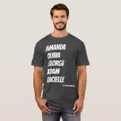 De Regulieren van Amanda Lexie Namen T Shirt (Voorkant volledig)