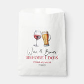 De Rehearsal Dinner van Wine and Brews Before I Do Bedankzakje (Voorkant)