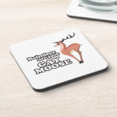 DE REINDEER IS GEWOON GAY MOOSE -.png Bier Onderzetter (Linkerzijde)